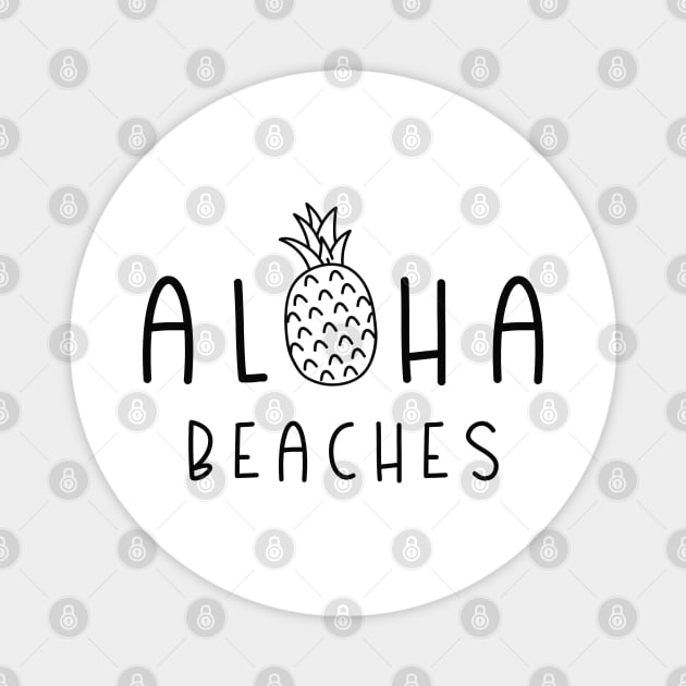 Aloha Beaches Magnet by LuckyFoxDesigns